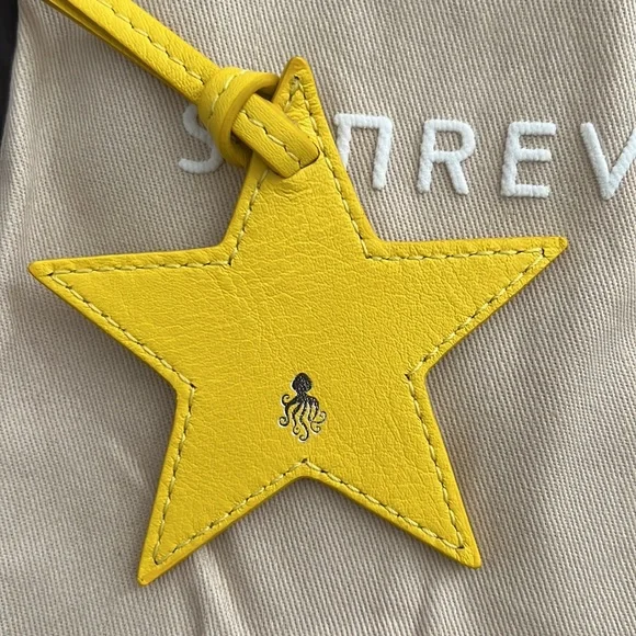 NWOT - Senreve Leather Star Charm + Dust Bag - Picture 3 of 5